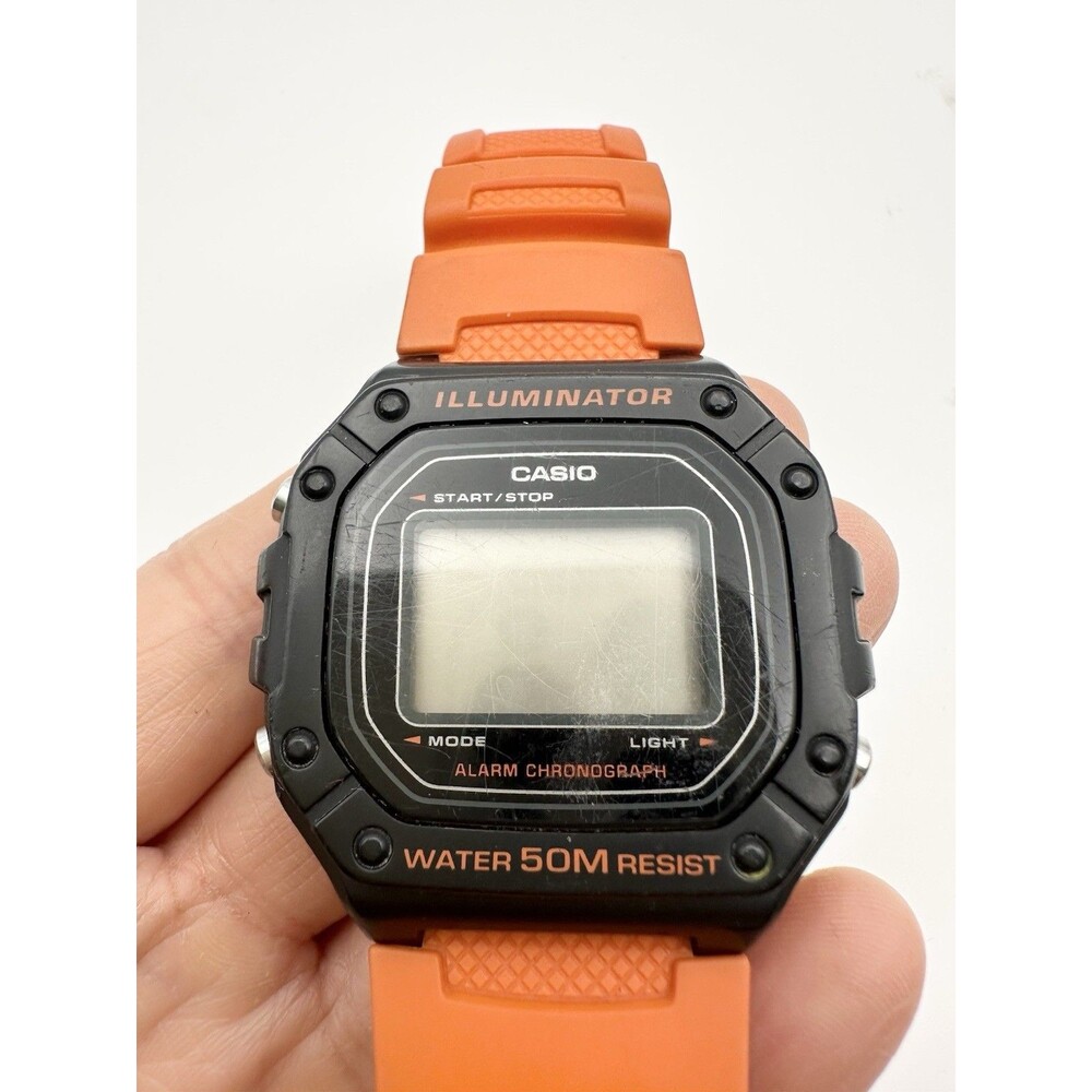 Casio Illuminator Digital Watch Orange